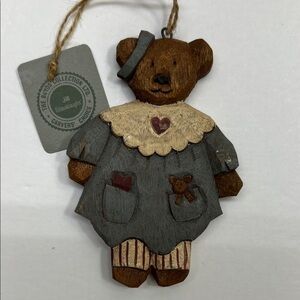 Boyds Bears Teddy Bear Wood Ornament